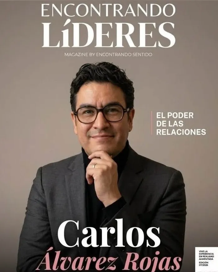 Portada de julio de la revista Encontrando Líderes con Carlos Álvarez